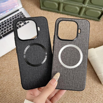 CD Magsafe Magnetic Cloth Texture Phone Case, For Xiaomi 17T Pro, For Redmi Turbo 5 Max / Poco X8 Pro Max 5G, For Xiaomi 17 Pro Max, For Xiaomi 15T Pro, For Xiaomi 15T