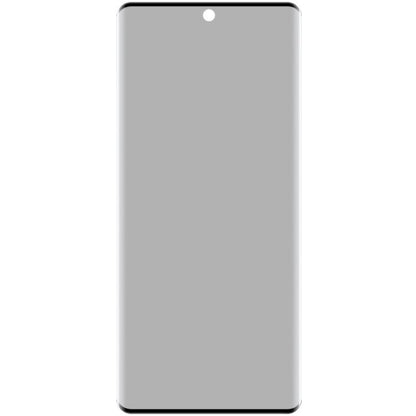 Curved privacy tempered glass screen protector panel for a phone front