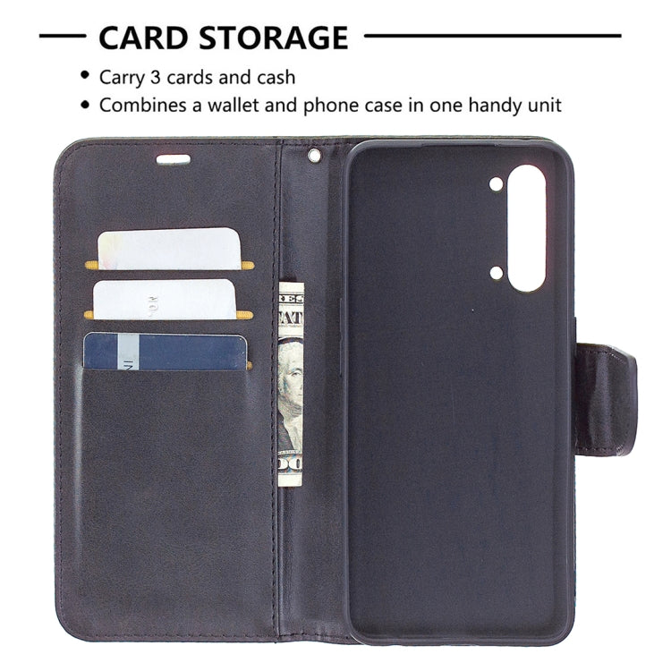 Phone wallet case with 3-card slots, flip cover, and lanyard; dark