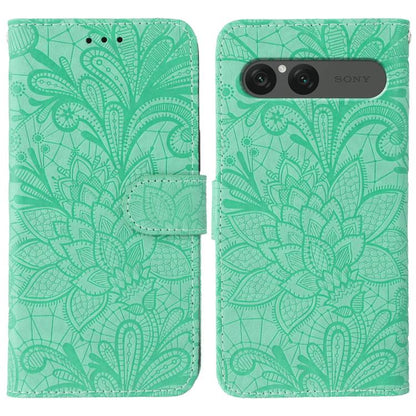 Lace Flower Embossing Flip Leather Phone Case, For Sony Xperia 10 VII