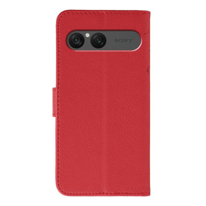 Feather Pattern Litchi Texture Leather Phone Case, For Sony Xperia 10 VII