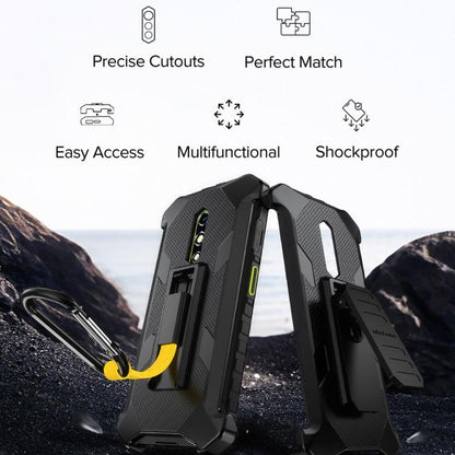Ulefone Armor Back Clip Phone Case with Carabiner, For Ulefone RugKing 2 Pro, For Ulefone RugKing 3 Pro, For Ulefone RugKing 4 Pro, For Ulefone RugKing