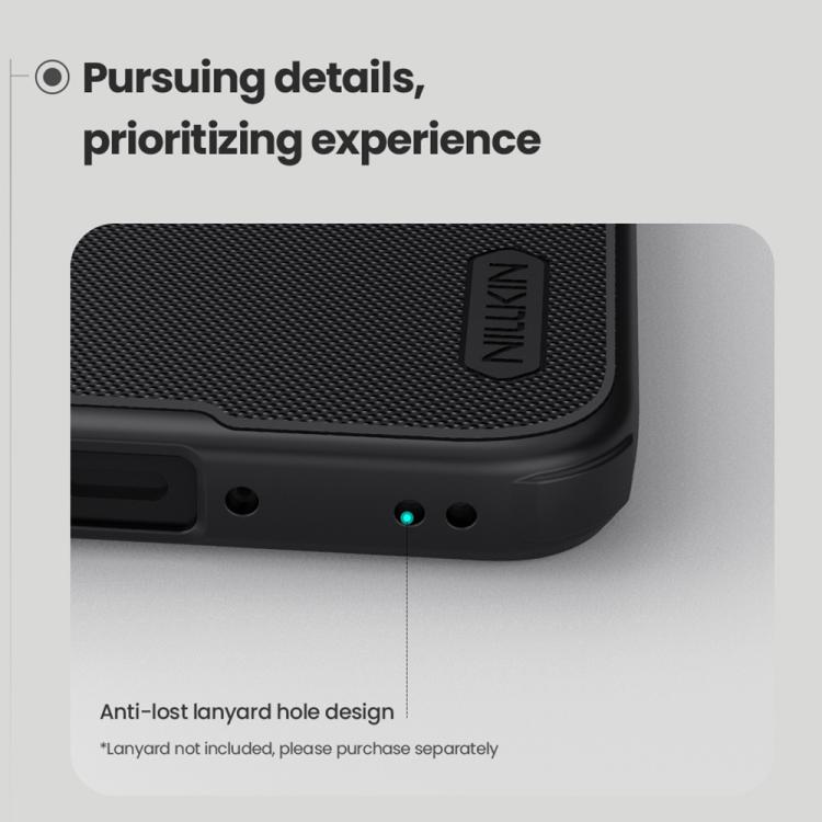 NILLKIN Shield Pro phone case with anti-lost lanyard hole and textured corner