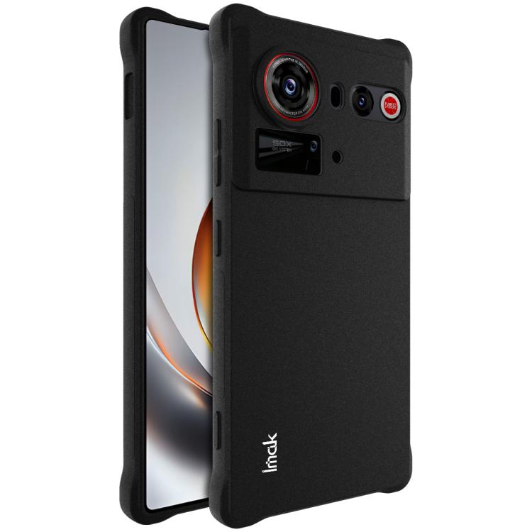 Shockproof TPU phone case, black matte with camera cutouts and side buttons