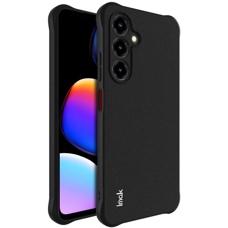 Matte black shockproof TPU phone case with three camera cutouts and slim profile edges