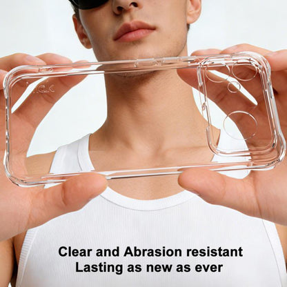 Clear TPU shockproof phone case with reinforced corners for drop protection