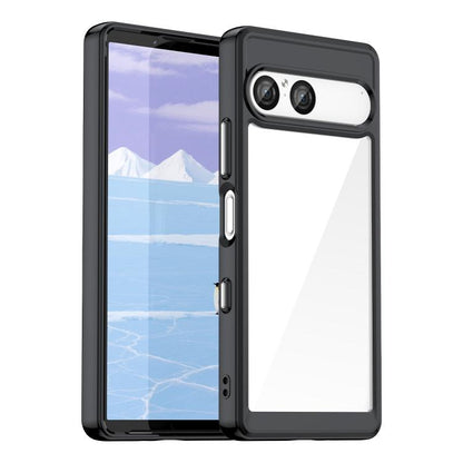 Black hybrid TPU phone case with dual-layer protection and camera cutout