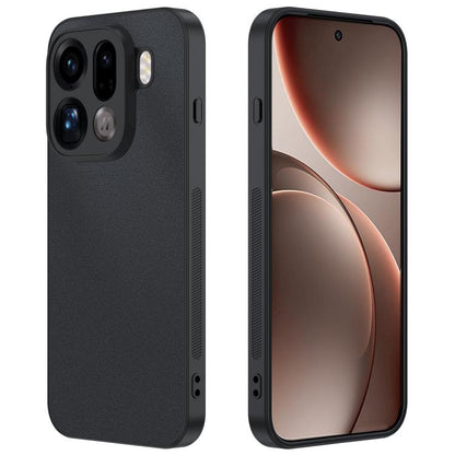 Ultra-thin black leather phone case with cutouts for camera and buttons