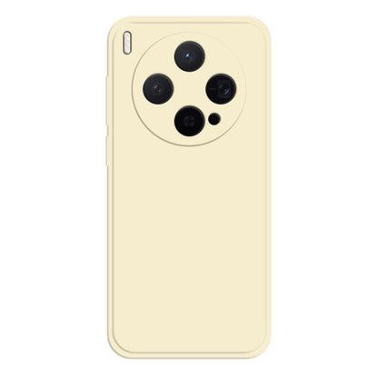 Imitation liquid silicone phone case in cream, with camera cutouts