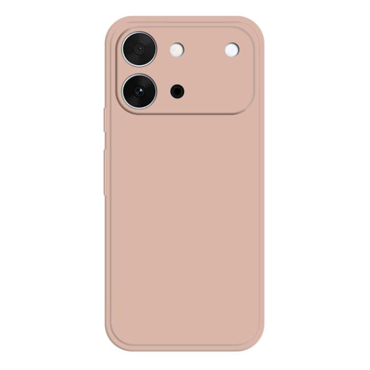 Imitation liquid silicone phone case with camera cutouts, pink