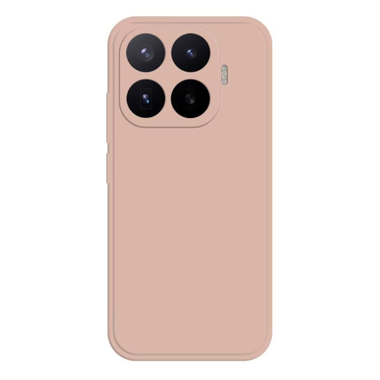 Blush pink liquid silicone phone case with camera cutout for Xiaomi phones