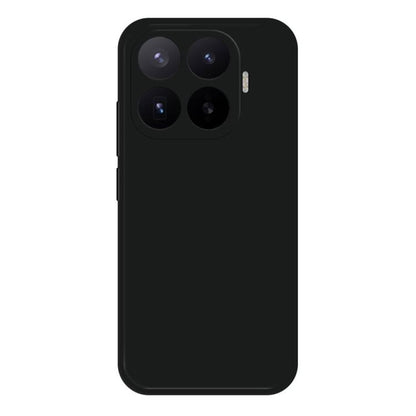Black liquid silicone phone case with camera cutout for Xiaomi phones