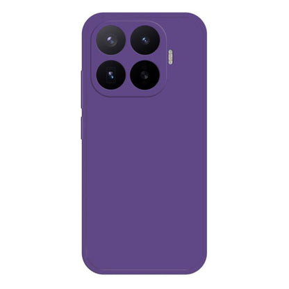 Purple liquid silicone phone case with camera cutout for Xiaomi phones