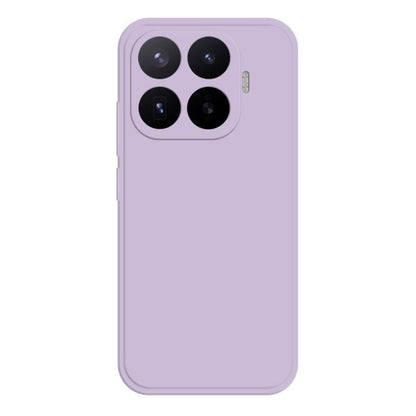 Purple liquid silicone phone case with raised camera lens cutouts.