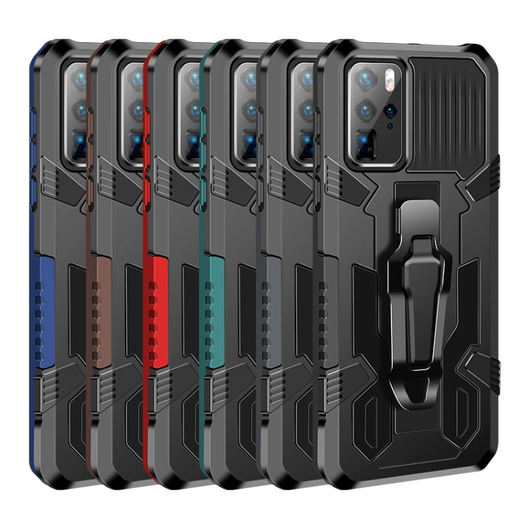 Rugged protective phone cases in multiple colors, each with kickstand and camera cutouts