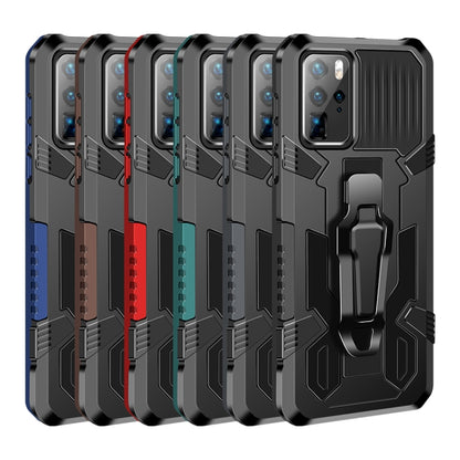 Rugged protective phone cases in multiple colors, each with kickstand and camera cutouts