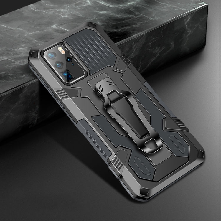 Rugged gray and black protective phone case with kickstand and port openings