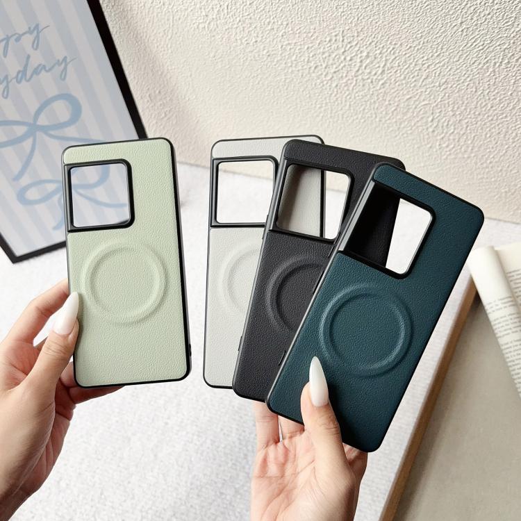 Magsafe Magnetic Plain Leather Phone Case, For Sony Xperia 1 VIII, For Sony Xperia 10 VII