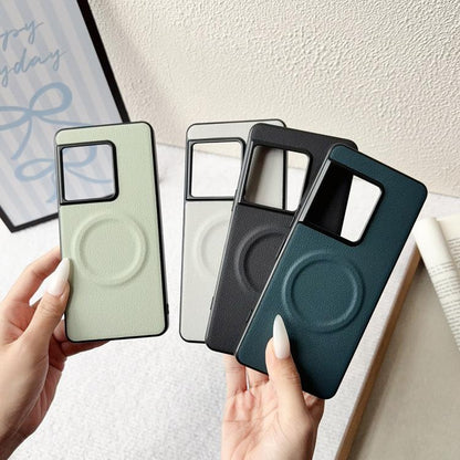 Magsafe Magnetic Plain Leather Phone Case, For Sony Xperia 1 VIII, For Sony Xperia 10 VII