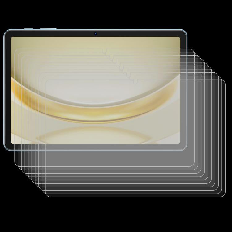 25-pack tempered glass screen protector films stacked, clear tablet protection
