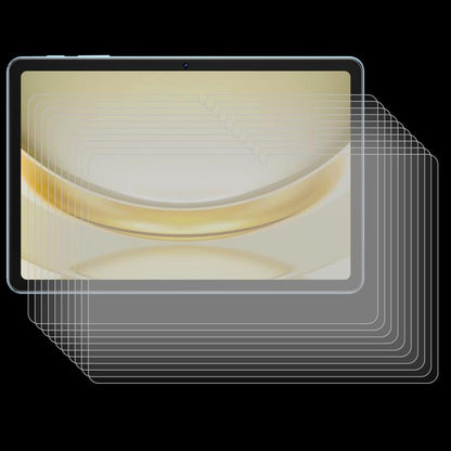 25-pack tempered glass screen protector films stacked, clear tablet protection