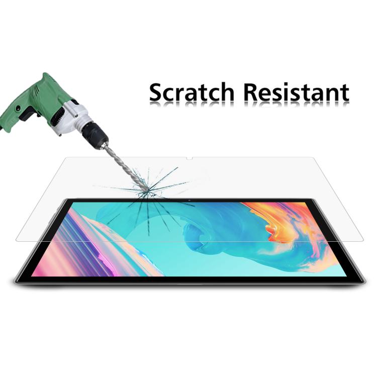 Scratch-resistant tempered glass screen protector film for tablet display