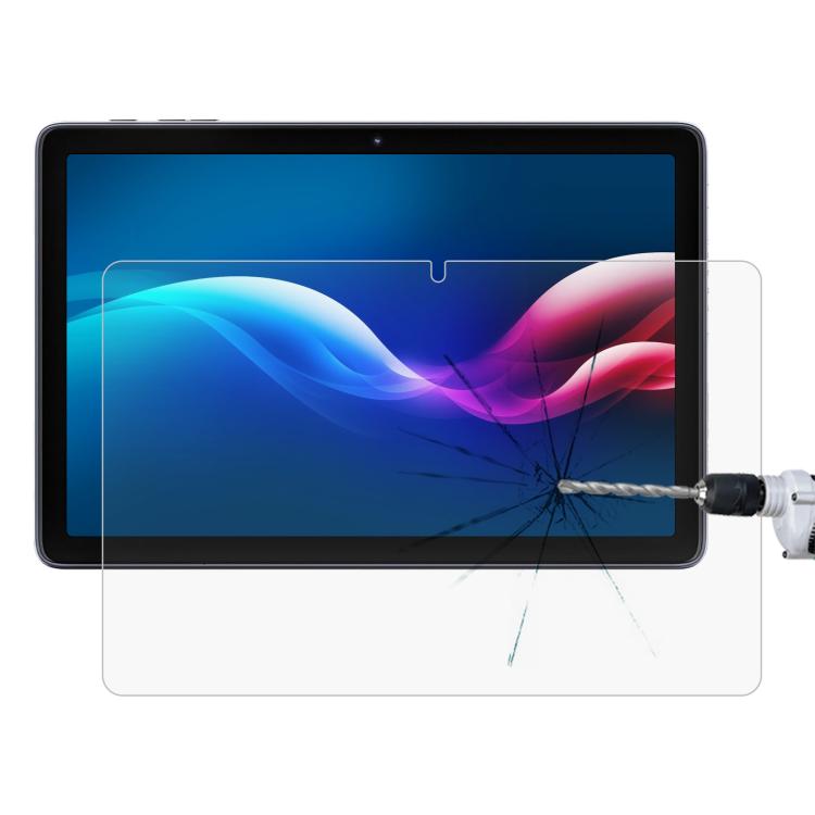 Tablet tempered glass screen protector film with cracked impact effect