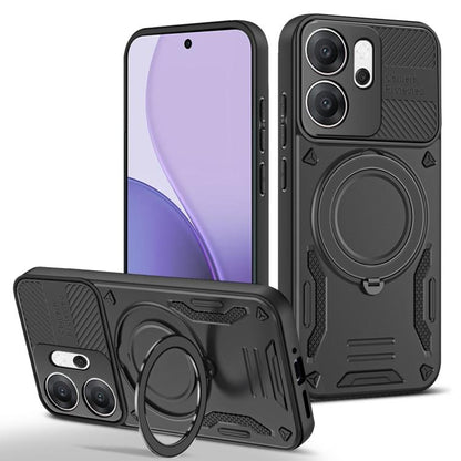 Dark gray TPU phone case with rotating MagSafe ring holder