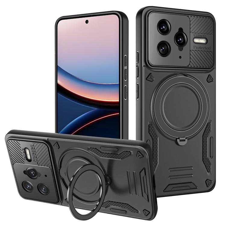 MagSafe 2 in 1 TPU Phone Case with Rotating Holder, For Xiaomi 17 Pro Max, For Xiaomi 17, For Xiaomi Poco F7 Ultra / Redmi K80 Pro
