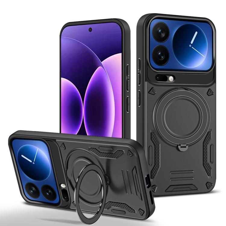 MagSafe 2 in 1 TPU Phone Case with Rotating Holder, For Xiaomi 17 Pro Max, For Xiaomi 17, For Xiaomi Poco F7 Ultra / Redmi K80 Pro