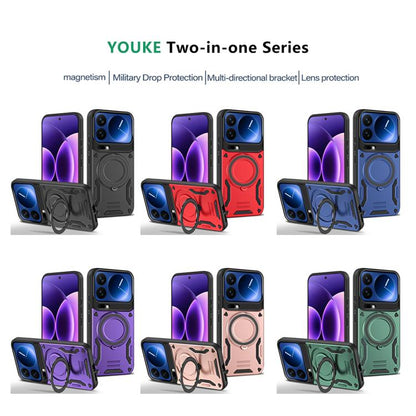 MagSafe 2 in 1 TPU Phone Case with Rotating Holder, For Xiaomi 17 Pro Max, For Xiaomi 17, For Xiaomi Poco F7 Ultra / Redmi K80 Pro
