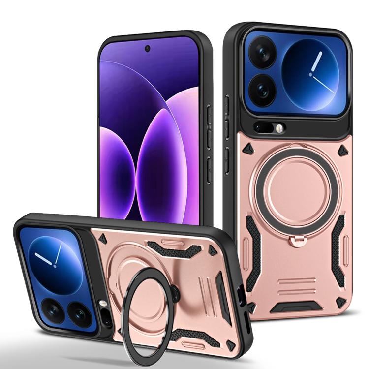 MagSafe 2 in 1 TPU Phone Case with Rotating Holder, For Xiaomi 17 Pro Max, For Xiaomi 17, For Xiaomi Poco F7 Ultra / Redmi K80 Pro