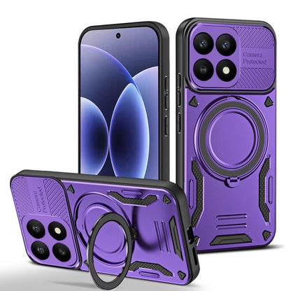 MagSafe 2 in 1 TPU Phone Case with Rotating Holder, For Xiaomi 17 Pro Max, For Xiaomi 17, For Xiaomi Poco F7 Ultra / Redmi K80 Pro
