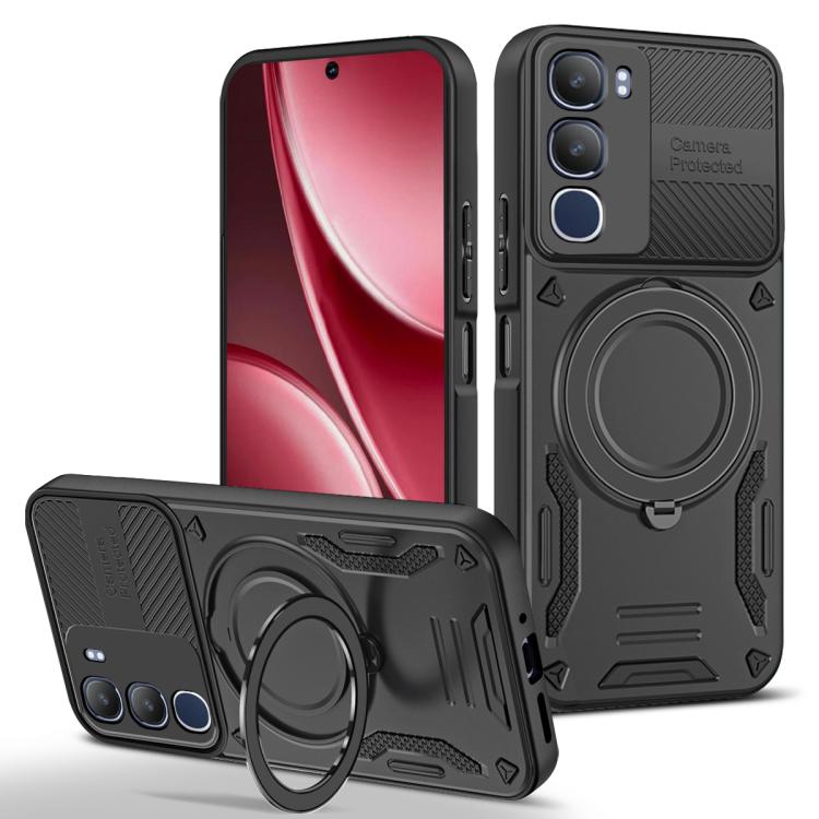 MagSafe 2 in 1 TPU Phone Case with Rotating Holder, For vivo Y31 5G 2025 / Y21d, For vivo X300 Pro, For vivo V60 Lite 5G / 4G, For vivo V50 Lite 5G / 4G, For vivo Y04 4G / Y29s 5G