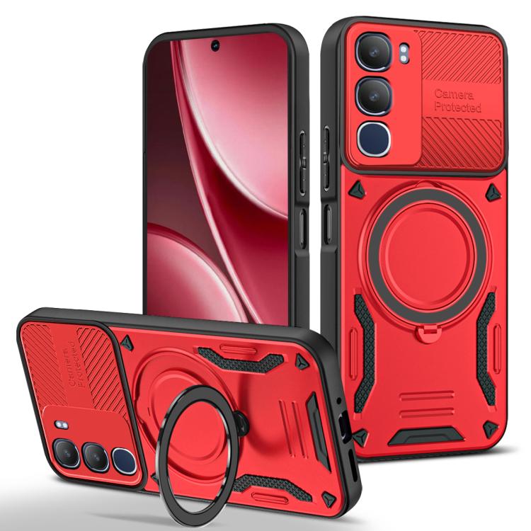 MagSafe 2 in 1 TPU Phone Case with Rotating Holder, For vivo Y31 5G 2025 / Y21d, For vivo X300 Pro, For vivo V60 Lite 5G / 4G, For vivo V50 Lite 5G / 4G, For vivo Y04 4G / Y29s 5G