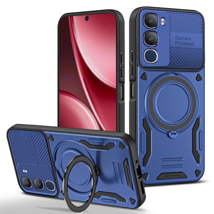 MagSafe 2 in 1 TPU Phone Case with Rotating Holder, For vivo Y31 5G 2025 / Y21d, For vivo X300 Pro, For vivo V60 Lite 5G / 4G, For vivo V50 Lite 5G / 4G, For vivo Y04 4G / Y29s 5G