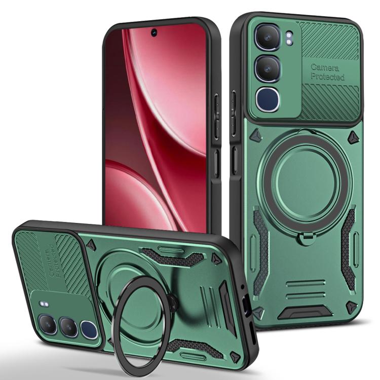 MagSafe 2 in 1 TPU Phone Case with Rotating Holder, For vivo Y31 5G 2025 / Y21d, For vivo X300 Pro, For vivo V60 Lite 5G / 4G, For vivo V50 Lite 5G / 4G, For vivo Y04 4G / Y29s 5G