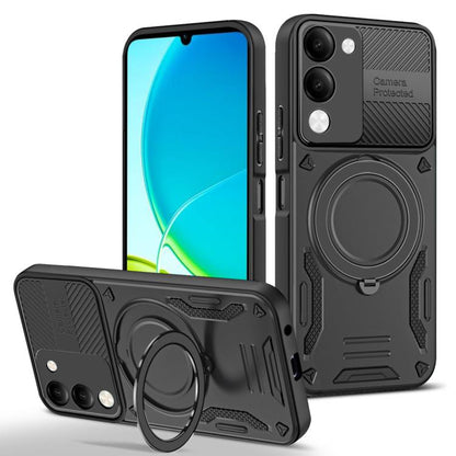 MagSafe 2 in 1 TPU Phone Case with Rotating Holder, For vivo Y31 5G 2025 / Y21d, For vivo X300 Pro, For vivo V60 Lite 5G / 4G, For vivo V50 Lite 5G / 4G, For vivo Y04 4G / Y29s 5G