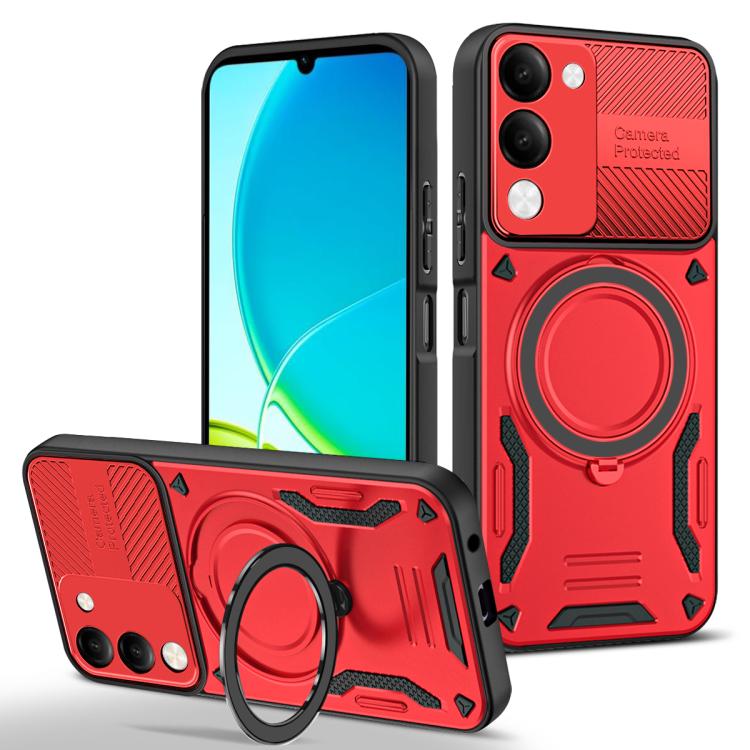 MagSafe 2 in 1 TPU Phone Case with Rotating Holder, For vivo Y31 5G 2025 / Y21d, For vivo X300 Pro, For vivo V60 Lite 5G / 4G, For vivo V50 Lite 5G / 4G, For vivo Y04 4G / Y29s 5G