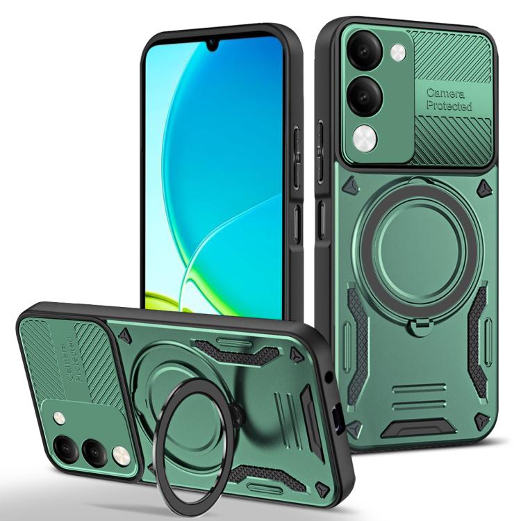 MagSafe 2 in 1 TPU Phone Case with Rotating Holder, For vivo Y31 5G 2025 / Y21d, For vivo X300 Pro, For vivo V60 Lite 5G / 4G, For vivo V50 Lite 5G / 4G, For vivo Y04 4G / Y29s 5G