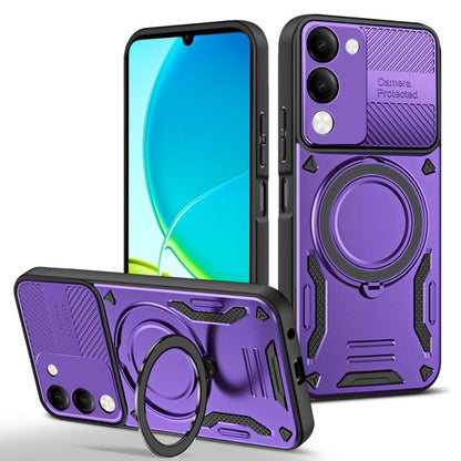 MagSafe 2 in 1 TPU Phone Case with Rotating Holder, For vivo Y31 5G 2025 / Y21d, For vivo X300 Pro, For vivo V60 Lite 5G / 4G, For vivo V50 Lite 5G / 4G, For vivo Y04 4G / Y29s 5G