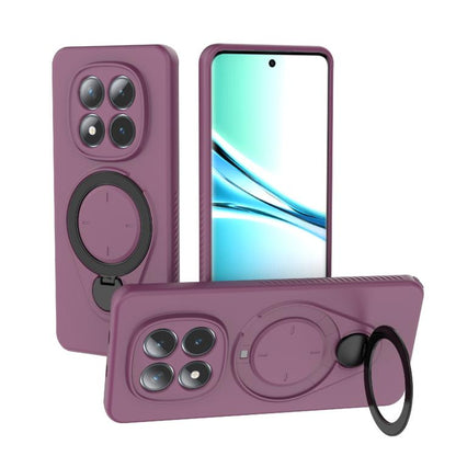 Purple TPU phone case with MagSafe ring and 360 rotating kickstand holder