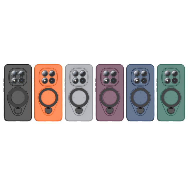 Assorted color MagSafe TPU phone cases with 360 rotating ring holders (6 colors)