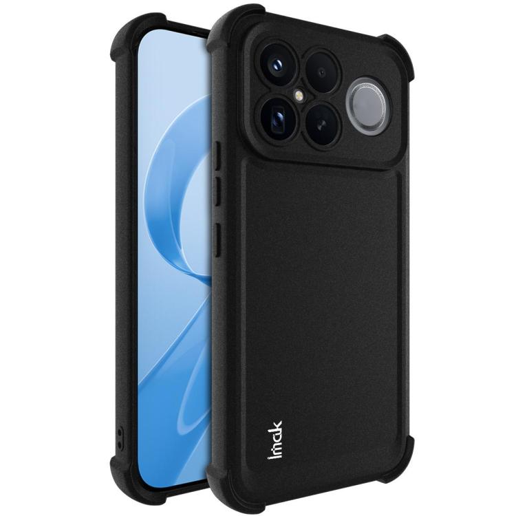 Black TPU phone case with camera lens guard, raised edges, and visible inck logo