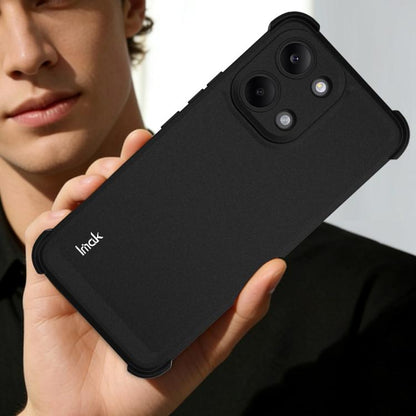 Matte black shockproof TPU phone case with camera-protecting bezel and side bumper grips