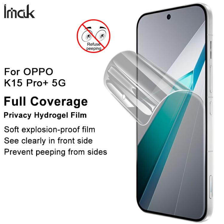 Full coverage privacy hydrogel film screen protector on smartphone front
