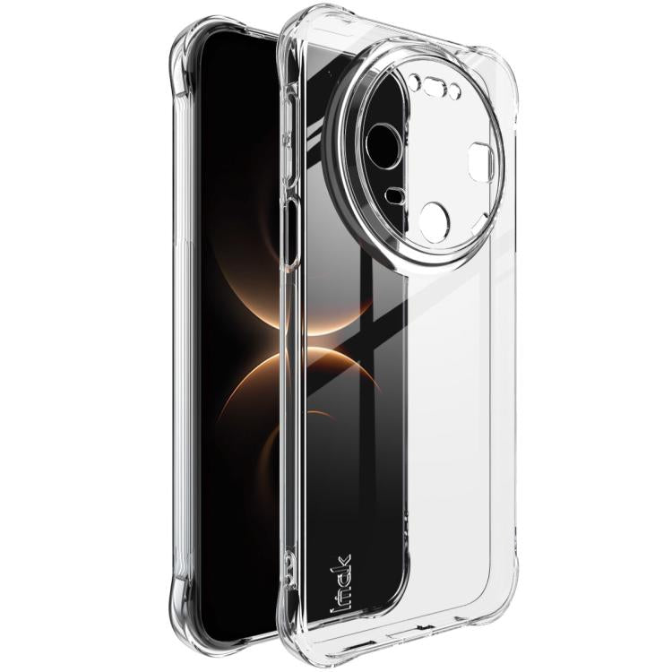 Clear shockproof TPU phone case with front lip for screen protection