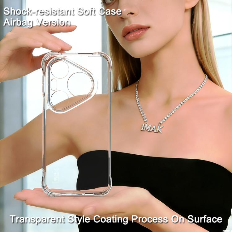 Clear shockproof TPU phone case, soft airbag design, front and side protection
