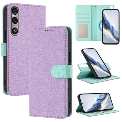 Detachable Litchi Texture Magnetic Vegan Leather Phone Case, For Sony Xperia 10 VI, For Sony Xperia 1 VI