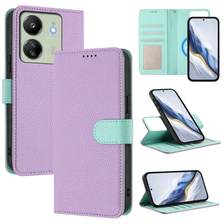 Detachable Litchi Texture Magnetic Vegan Leather Phone Case, For Redmi 14C 4G / 14R 5G / Poco C75, For Redmi Note 14 5G Global, For Redmi Note 14 Pro+ 5G Global, For Redmi Note 14 Pro 5G Global, For Redmi 13 4G / 5G / Note 13R                          ...